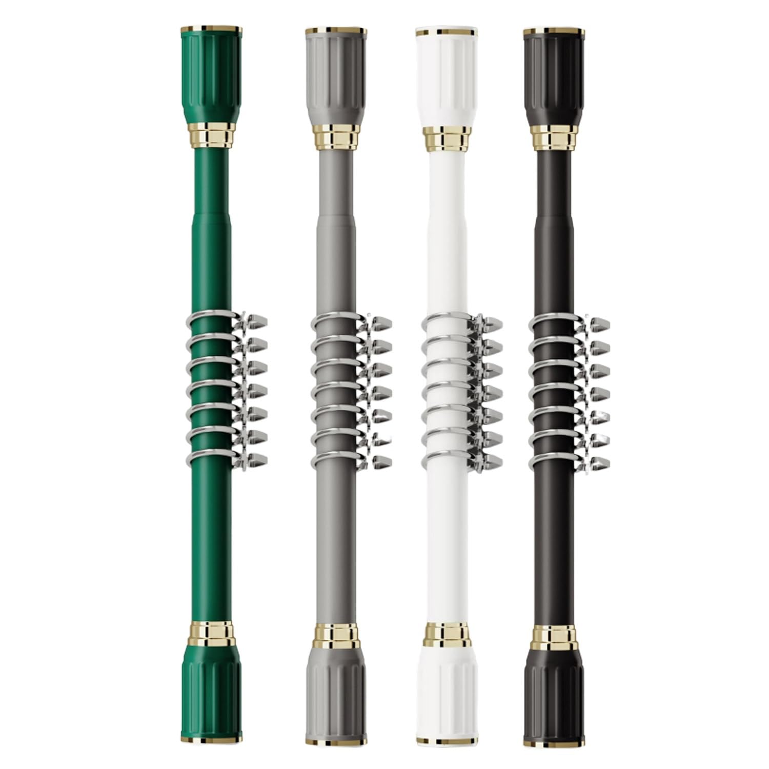 Hne Bohren Duschstange Spannvorhangstange Raumteiler Spannstange Duschvorhangstange Länge Einstellbare 60-90cm 80-120cm 100-170cm (Color : Schwarz, Size : 370-420cm/145-165in)