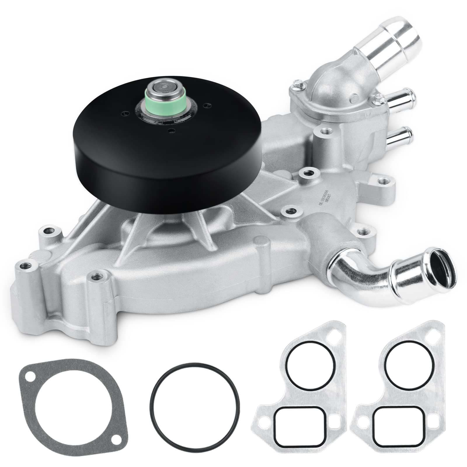 Photo 1 of AW5087 Engine Water Pump w/Coolant Thermostat & Gasket Set Compatible with Cadillac Escalade 02-06, Chevrolet Silverado 99-06 & Avalanche/Suburban/SSR/Trailblazer 02-06. AW5087 99-06