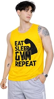 TOLLFREE Men's Printed Gym Vest | Stylish Soft Casual Sleeveless Round Neck Combo Gym Vest for Men's Price In India