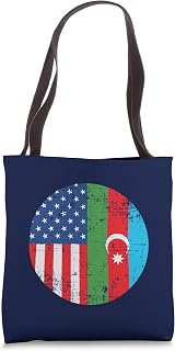 USA Flag Azerbaijan Post Soviet States America Tote Bag