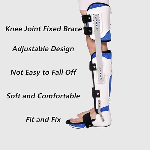 Miniatura 5 de Rodillera de ortesis de rodilla, tobillo y pie, estabilizador de pierna fija, férula de ortesis de rodilla para aliviar el dolor articular,