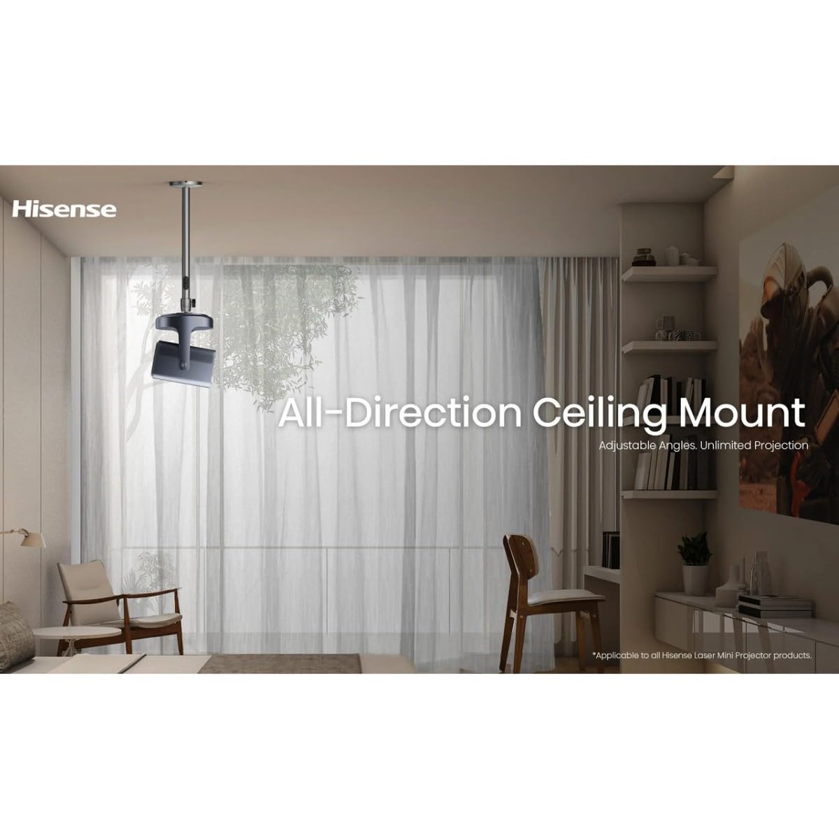 Hisense Soporte de Montaje en Techo para proyector CM8Q