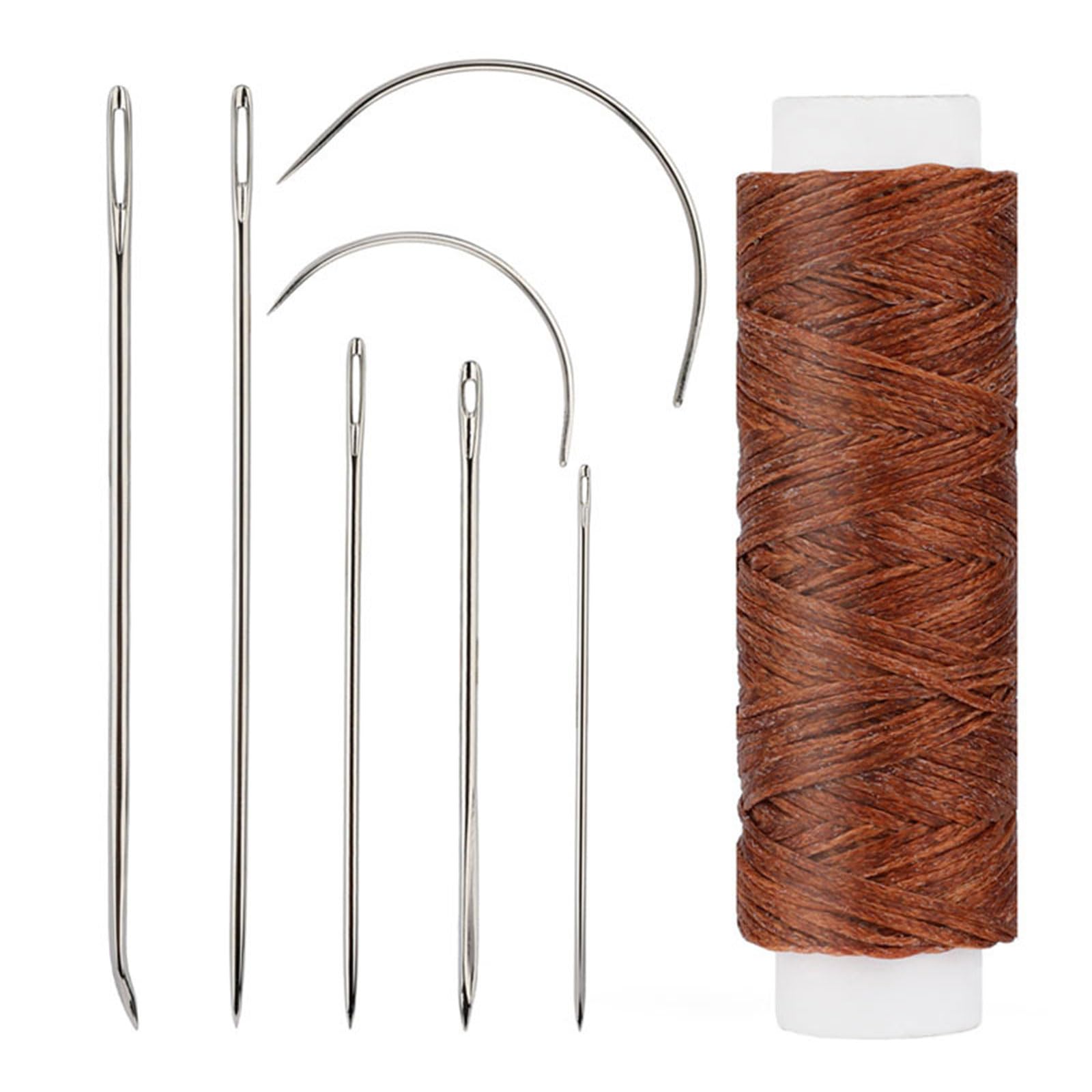 10 Set Leather Sewing Needle Set Curved Needle Upholstery for Craft Leather Hand Sewing