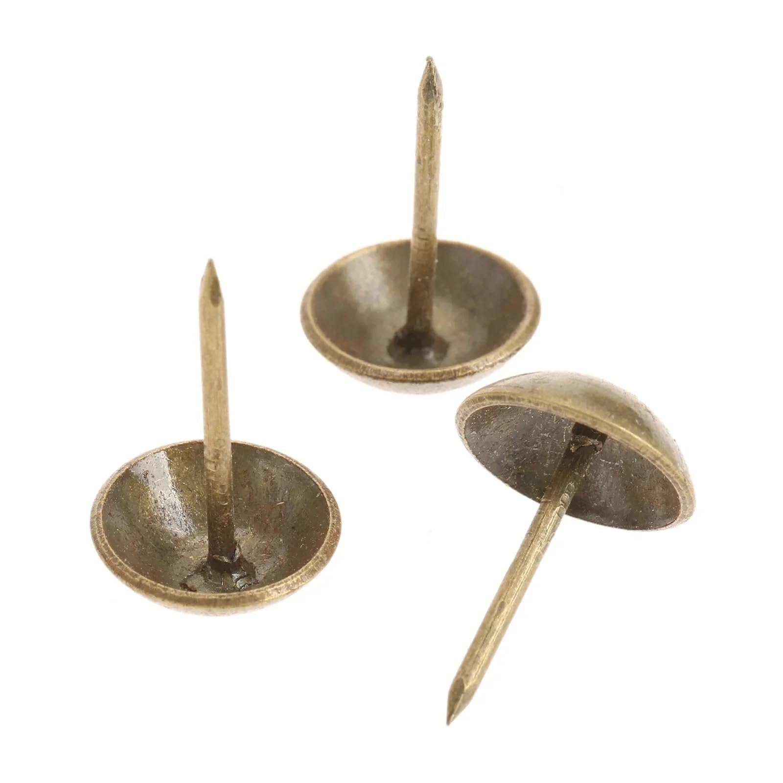 500Pcs Antique Bronze Iron Upholstery Nails for Furniture, Jewelry Box, Wine Case Decorative Tack Pushpins