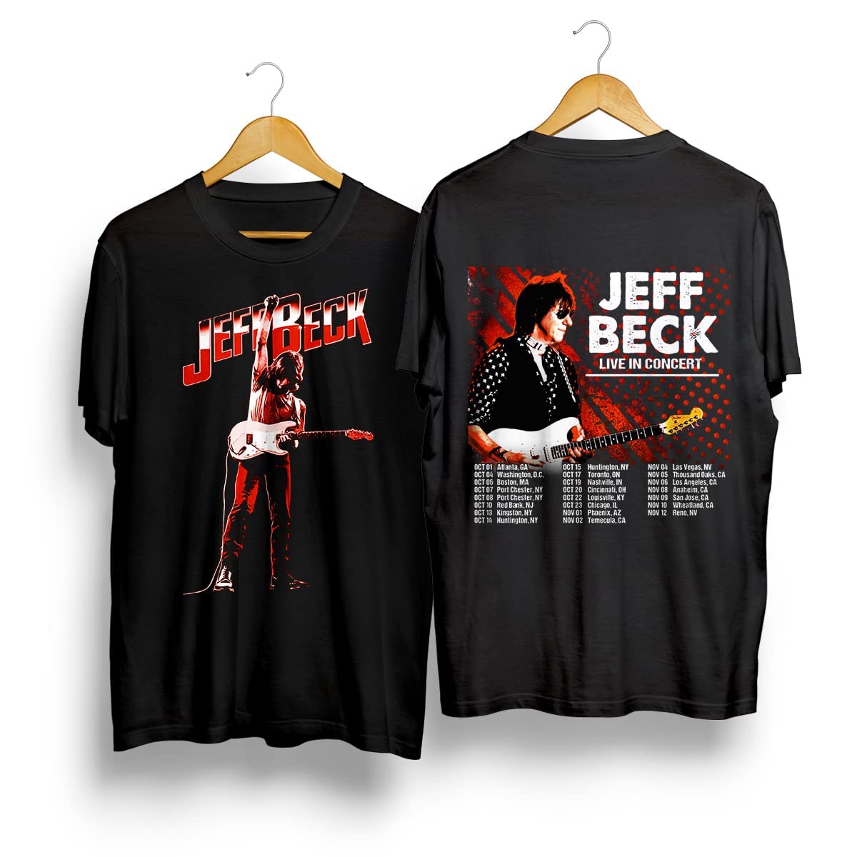Jeff Beck New Album Classic Double Sided Shirt