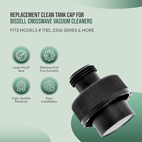 Miniatura 2 de Tapa de tanque limpia de repuesto para Bissell CrossWave 1785 2306 Series y más Bissell CrossWave Clean Tank Cap OEM # 1608691