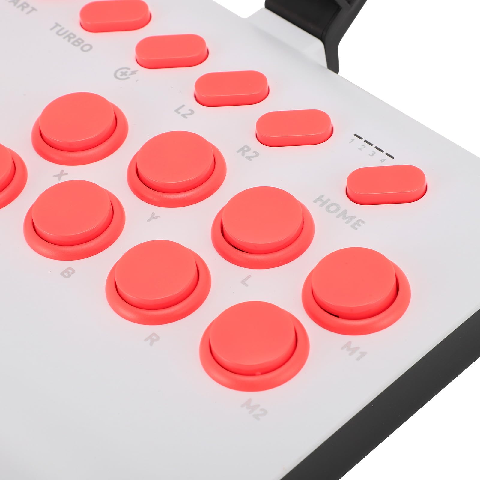 ASHATA Controller di gioco di combattimento wireless Joystick ergonomico Bluetooth con funzione di gioco per computer con sistema IOS e (WHITE)