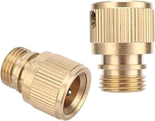 Adaptador de Conector de Mangueira 1/2"Rosca Macho de Latão Acoplamento Rápido Adaptador de Torneira de Jardim Água Adaptador de Acoplamento Rápido Acoplamento Rápido 1 Peça