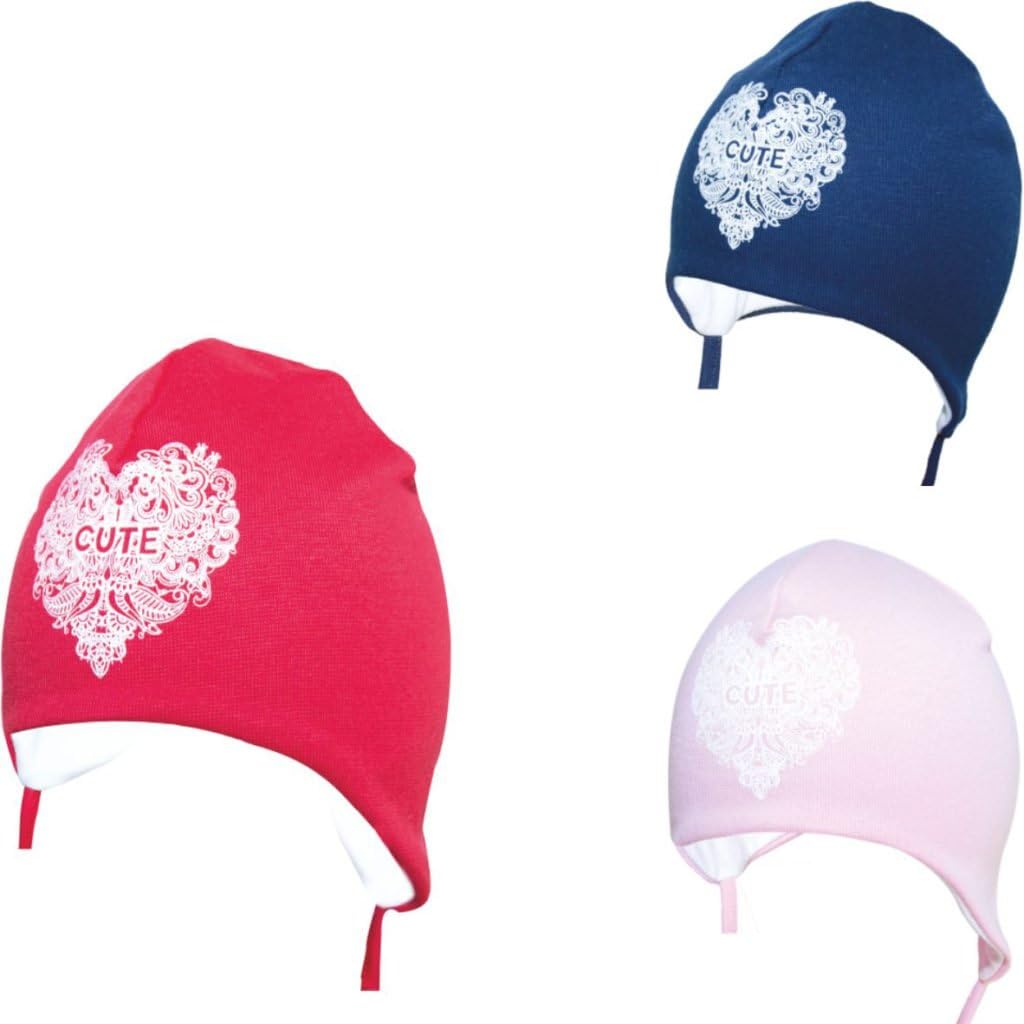 Yo! thin cotton infant baby Cute Heart spring fall heart European hat with chin strap tight-up