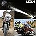 LYLLA One Mode High Beam CREE U5 LED Motorcycle Headlight, DRL Fog Driving Running Light Spotlight for ATV Truck w/ON/Off Toggle Switch (Pack of 2)