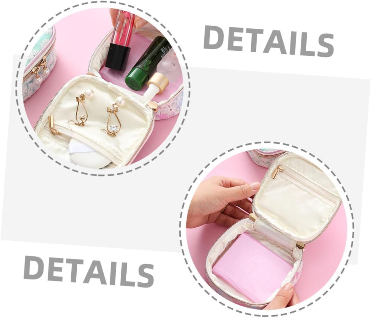 2Pcs Sanitary Napkin Storage Bags Portable Nylon Cloth Pouches image 4