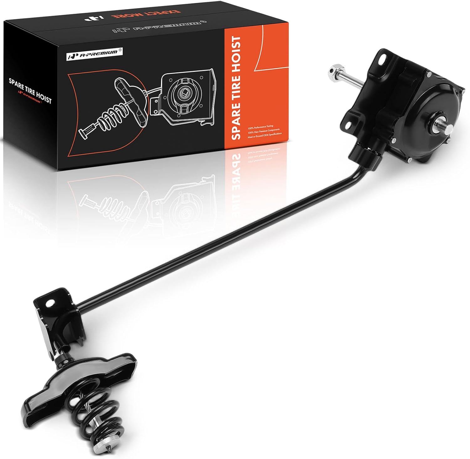 A-Premium Spare Tire Hoist Spare Tire Winch Carrier Compatible with Kia Sorento 2009 2011-2012 & Hyundai Santa Fe 2010-2012