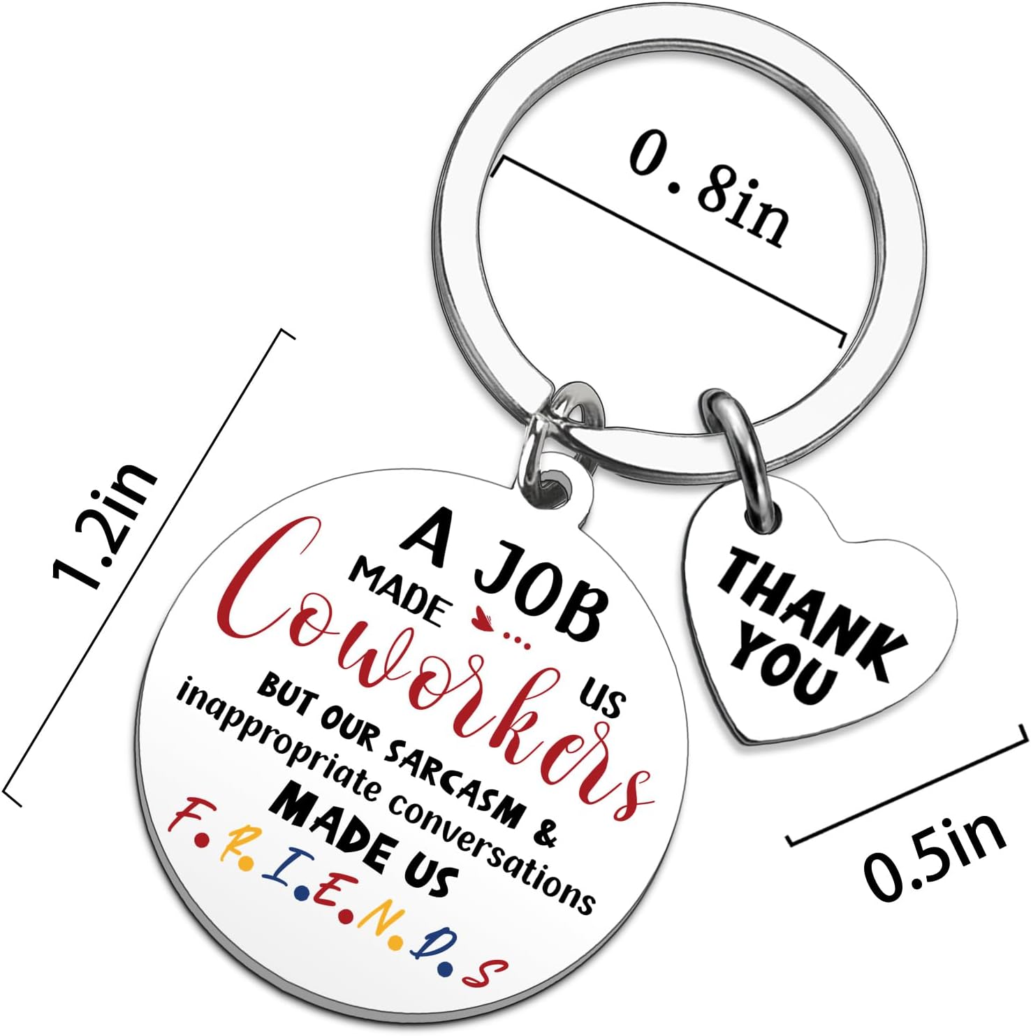 Work Besties Gifts For Women Farewell Gifts for Women Funny Office Gift For Coworkers Adult Cool Work Keychains For Coworker Funny Coworkers Keychain Christmas Gift for Coworkers - Image 2
