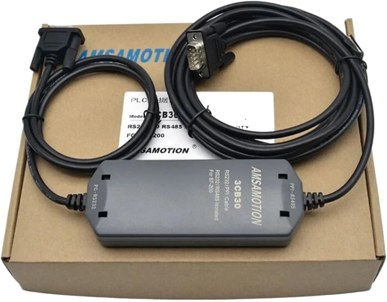 PC-PPI Suitable S7-200 Programming Cable Serials Cable RS232 To RS485 Conversion Cable PC/PPI Download Cale PCPPI(Economic Type,2M)