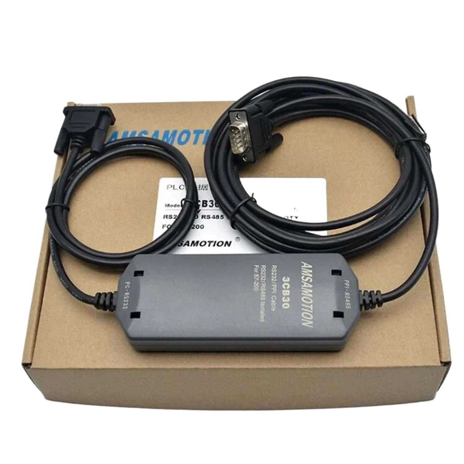 PC-PPI Suitable S7-200 PLC Programming Cable Serials Cable RS232 to RS485 Conversion Cable PC/PPI Download Cale PCPPI (Color : Economic Type, Size : 2M)