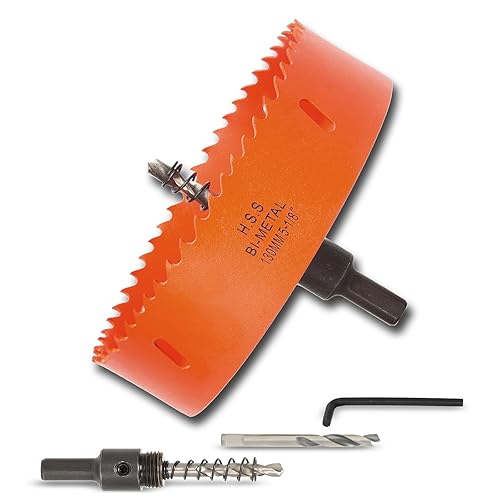 Miniatura 21 de Sierra de agujero de 3 pulgadas con eje para metal, madera y plástico, cortador de agujero bimetálico de 76 mm para diferentes proyectos con borde