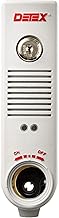Detex EAX-500 Grey Surface Mounted Exit Alarm Piezo Horn Detex Battery Powered Door or Wall Mount Exit Alarm, 2.10" W x 2.375" D x 7.70" L