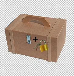 Caixa Madeira Mdf Natural Baú Organizador Luxo E Alça Decor