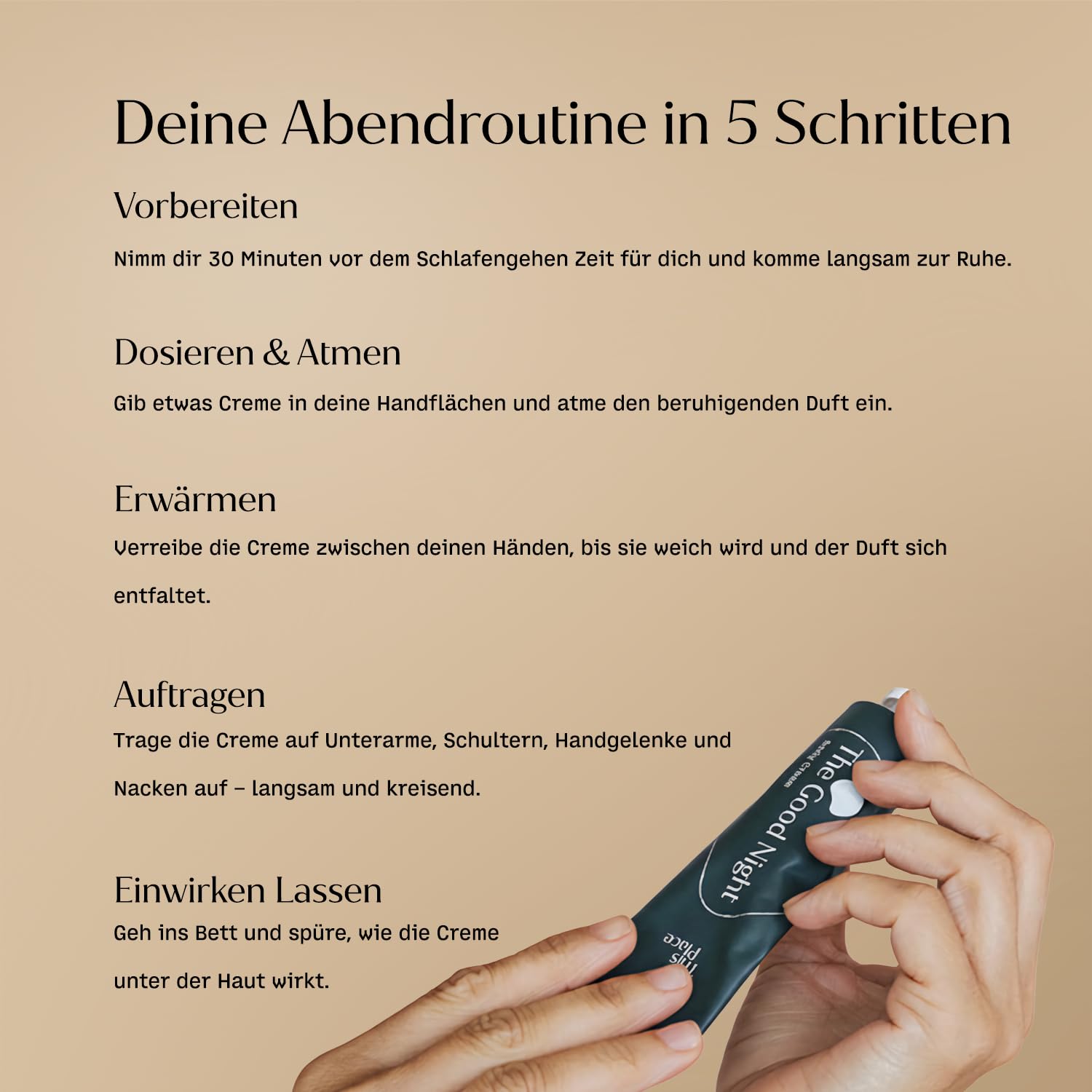 This Place The Good Night Set: Nachtcreme 60 ml + 20 ml Travel Size | Beruhigend, mit Lavendel und Blauem Rainfarn, Regenerierende Naturkosmetik für Gesicht und Dekolleté, praktisches Duo