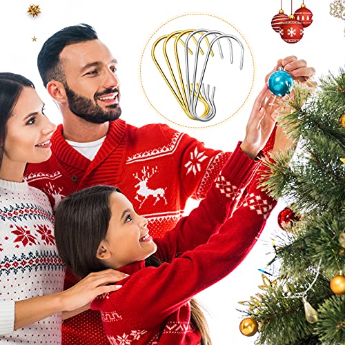 image for Hotop Christmas Ornament Hooks Halloween Ornament Hangers Bendable Met