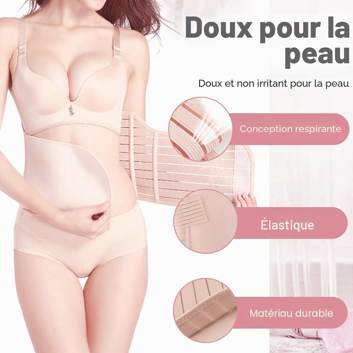 Ceinture Post Accouchement: 3 In 1 Gaine Post Accouchement Ceinture Abdominale Femme Post Accouchement - Gaine Apres Accouchement Post Partum Ventre Plat