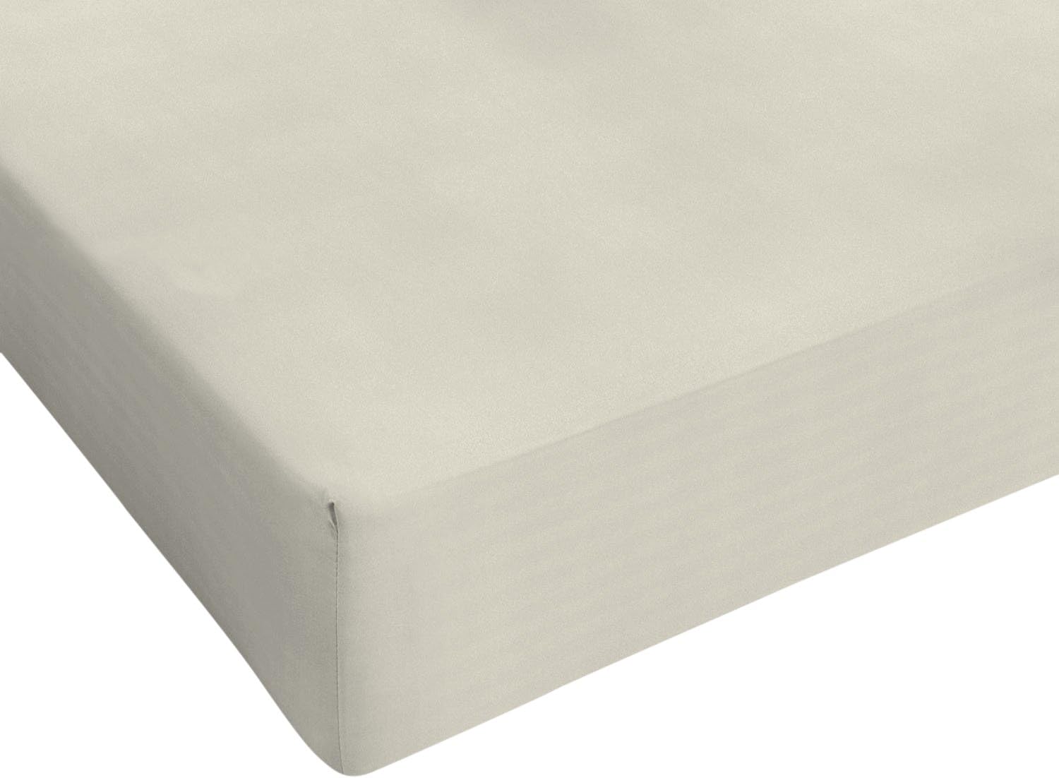 Max Color Sàbana con angulos de 25cm, Crema, Doble maxy