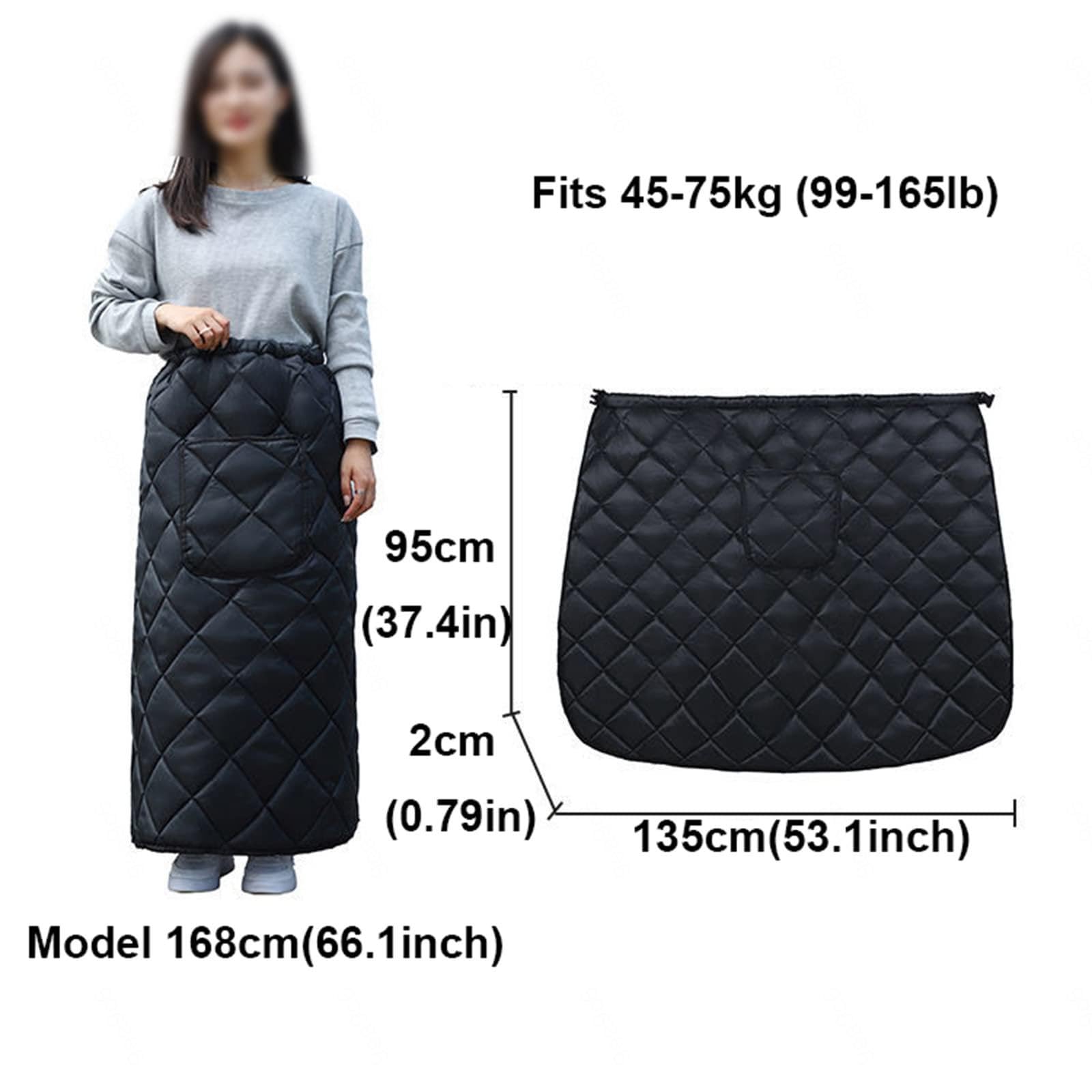 Manta para Silla de Ruedas con Forro Polar Manta de Invierno Accesorio Universal para Silla de Ruedas a Prueba de Viento para piernas y pies universales