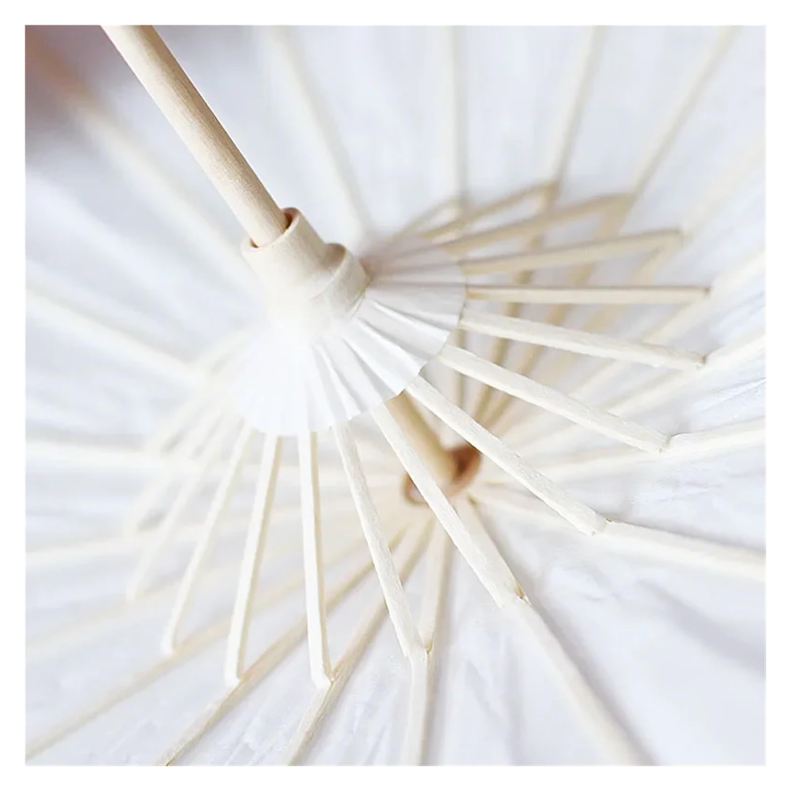 Sonnenschirm Hochzeit 5 Stück 20/3040/60 Cm Papier Regenschirm Außenbereich DIY Malerpapier Hochzeitsparty Haushaltsdekoration Thanksgiving(White Paper umbrella,60cm)