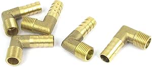 Raccordo For Tubi In Plastica Pagoda Barb A M5/6/8/10/12 Filettatura Metrica Maschio Riduzione A Gomito Serbatoio For Pesci Inserto In PP Connettore For Tubo ERBER (Color : M5-3.2 - Foto 5