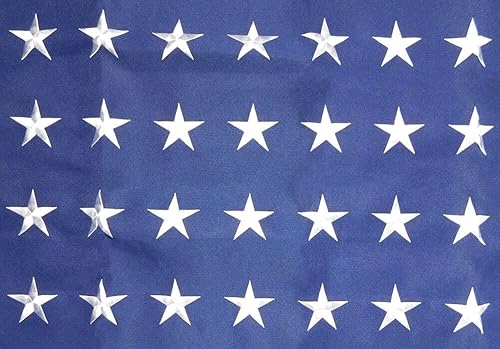 Miniatura 6 de Premium 3X5 USA 28 Historical Nylon 600D 2-Ply Embroidered Flag
