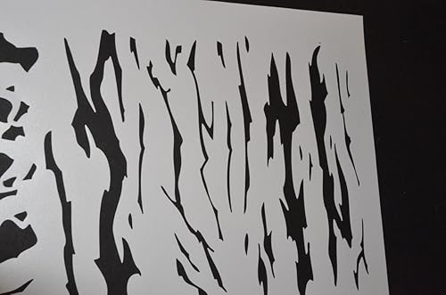 Miniatura 4 de Acid Tactical® Paquete de 2 plantillas de pintura en aerosol para aerógrafo de camuflaje de diseño único de 9 x 14 pulgadas, pistola Duracoat