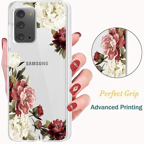 Miniatura 3 de Funda para Galaxy Note 20 5G, para Samsung Note20 Funda transparente para niñas y mujeres, TPU suave a prueba de golpes, funda protectora