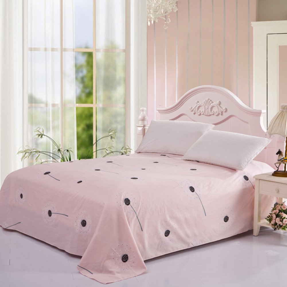Drap en coton sergé single pour lit une place de dimensions 160x230cm