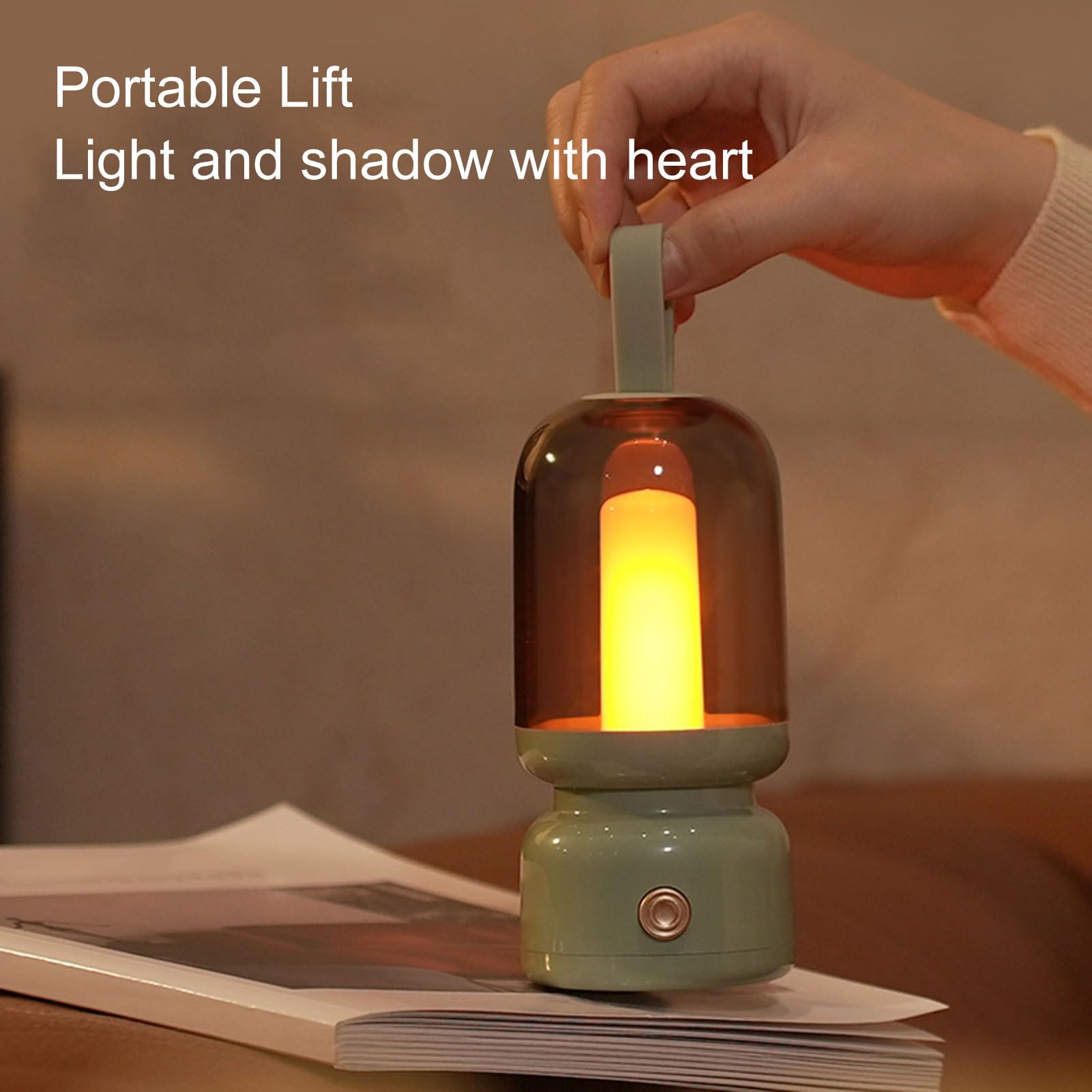 Waterproof Camping Light - LED Camping Lantern | Battery Operated Warm Night Light, Warm Light Lantern Camping Gear for Nursery Bedroom Living Room Outage Fishing Hiking Backpacking Cruise Tent