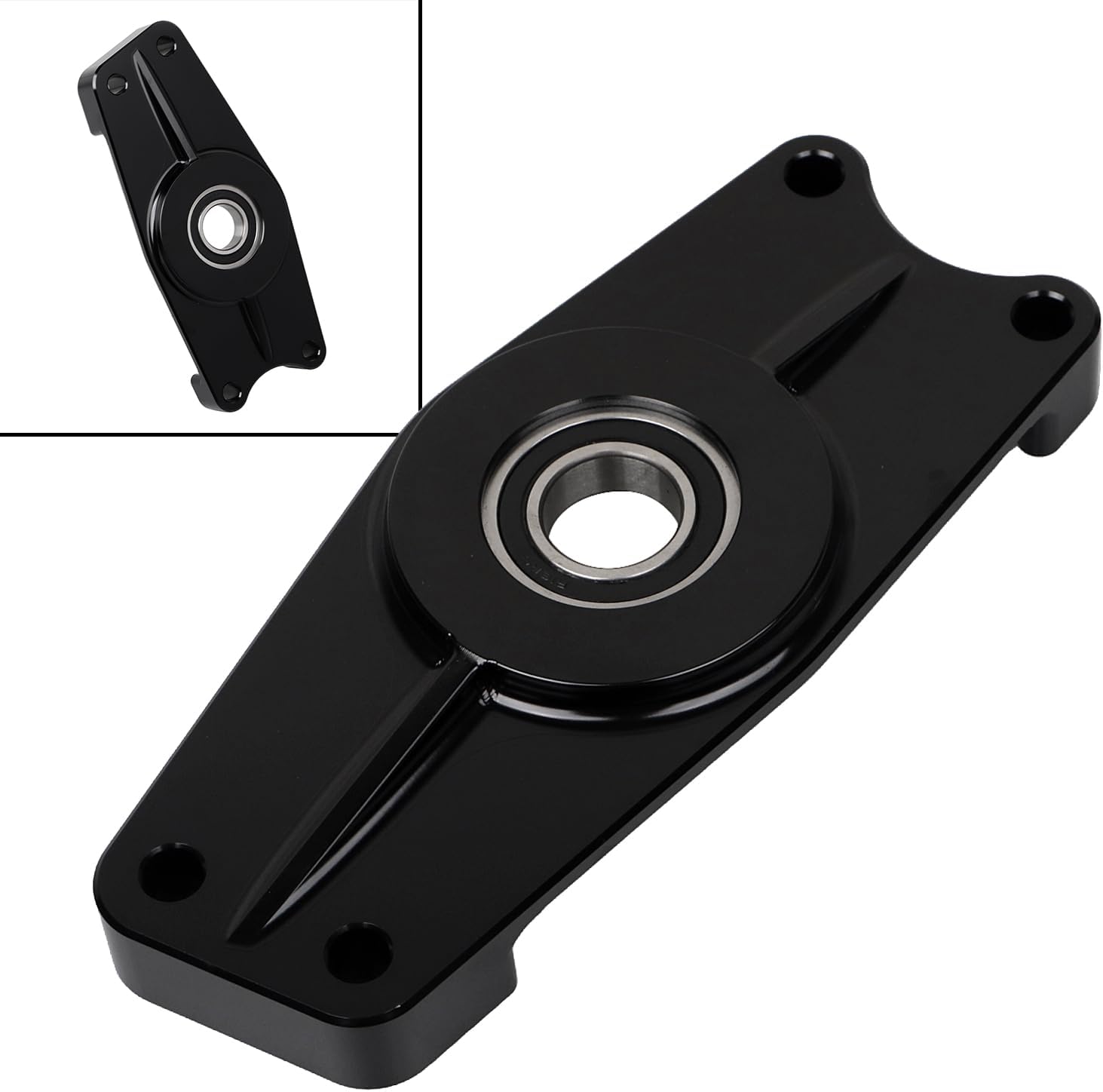 Motorcycle Black Transmission Mainshaft Support fit for Harley Big Twin 4 speed 1965-up (Will not fit with rear belt drive)