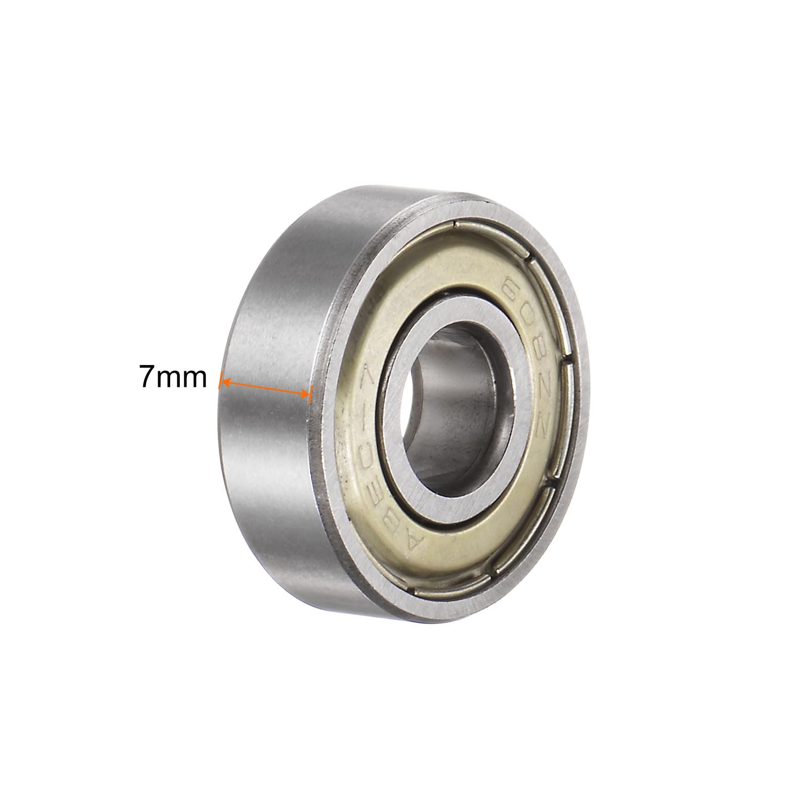 QUARKZMAN 100pz 608ZZ Profondo Scanalatura Sfera Cuscinetti 8mm Foro 22mm OD 7mm Spessore Carbonio Acciaio Doppio Schermato ABEC1 Z1 Cuscinetto per Motori