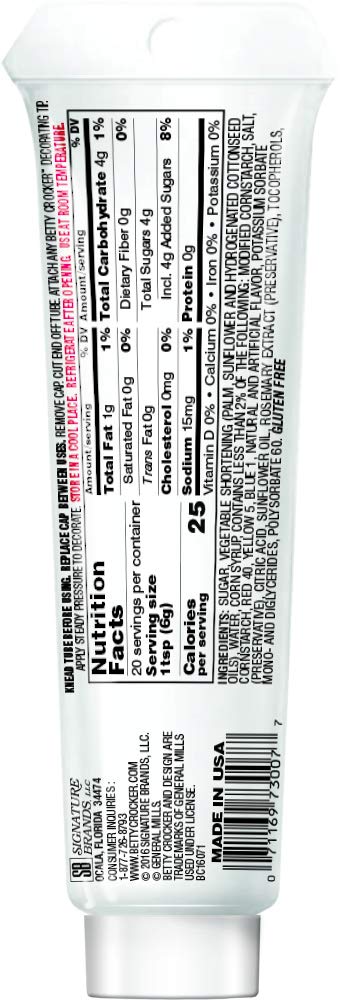 Betty Crocker Decorating Icing Black, 4.2500-ounces (Pack of6)