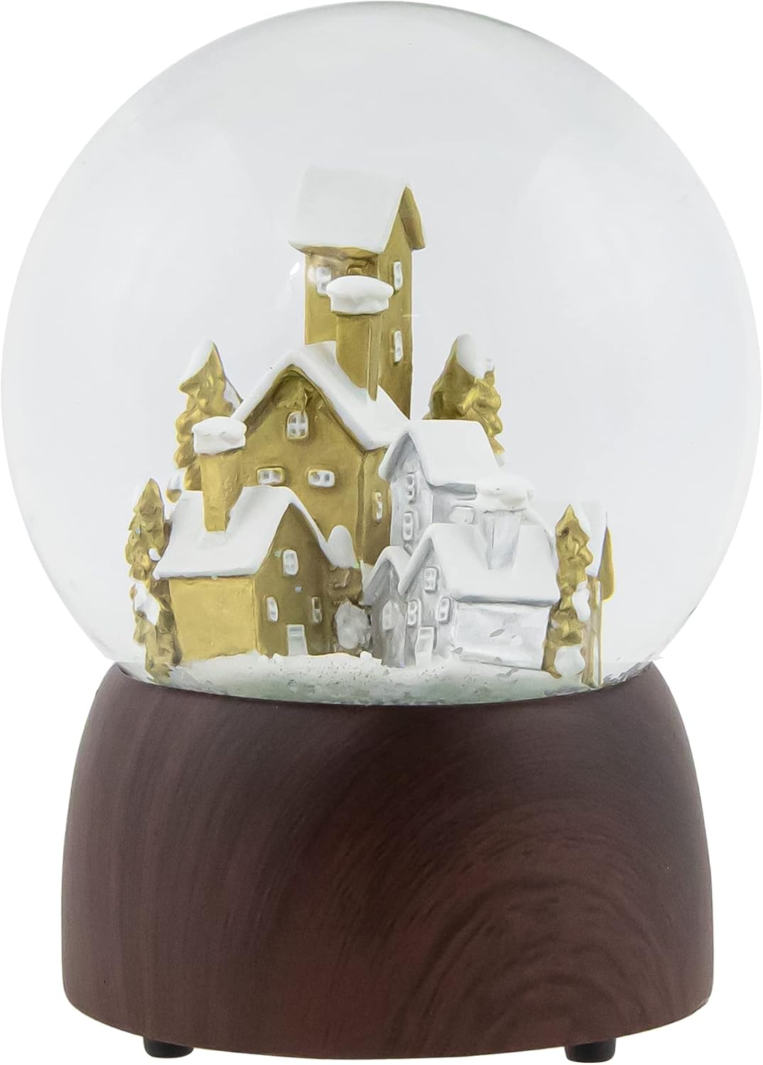 Christmas Village in the Woods Musical Snow Globe - 6.5"