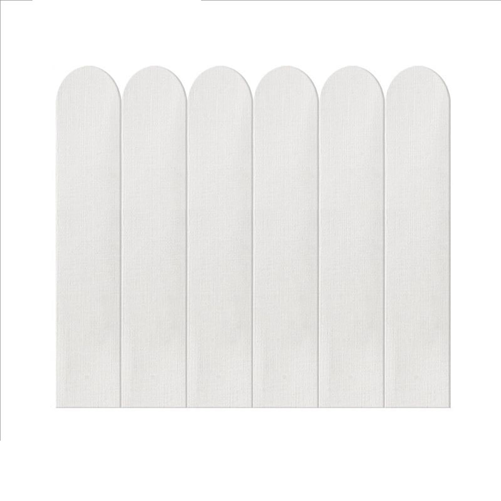 Revêtement mural décoratif autocollant pour salon et bureau blanc crème 6pcs