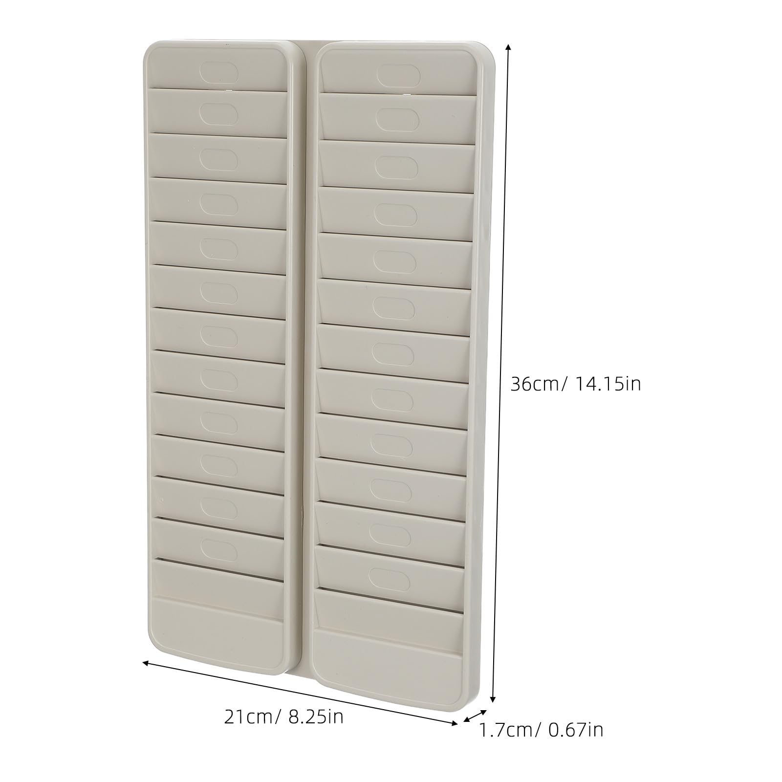LIFKOME Tarjetero de Pared con 24 Compartimentos, Plástico Beige