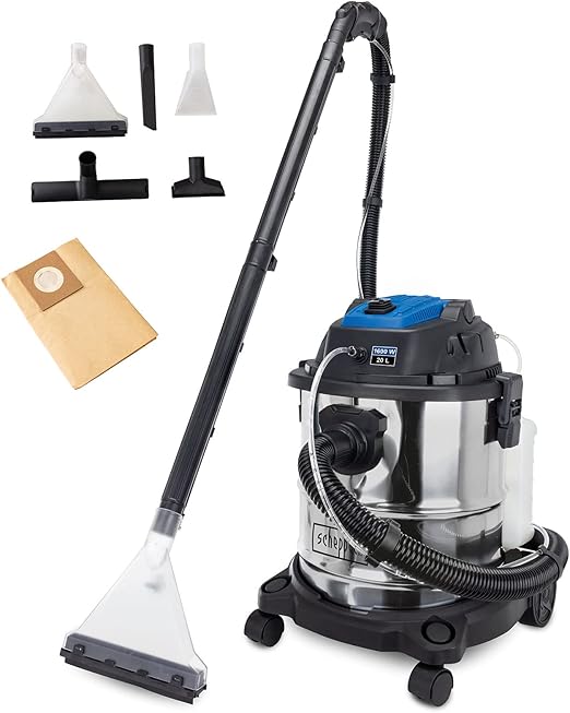 Scheppach SprayVac20 Spray and Washing Vacuum Cleaner, 5in1 Functions