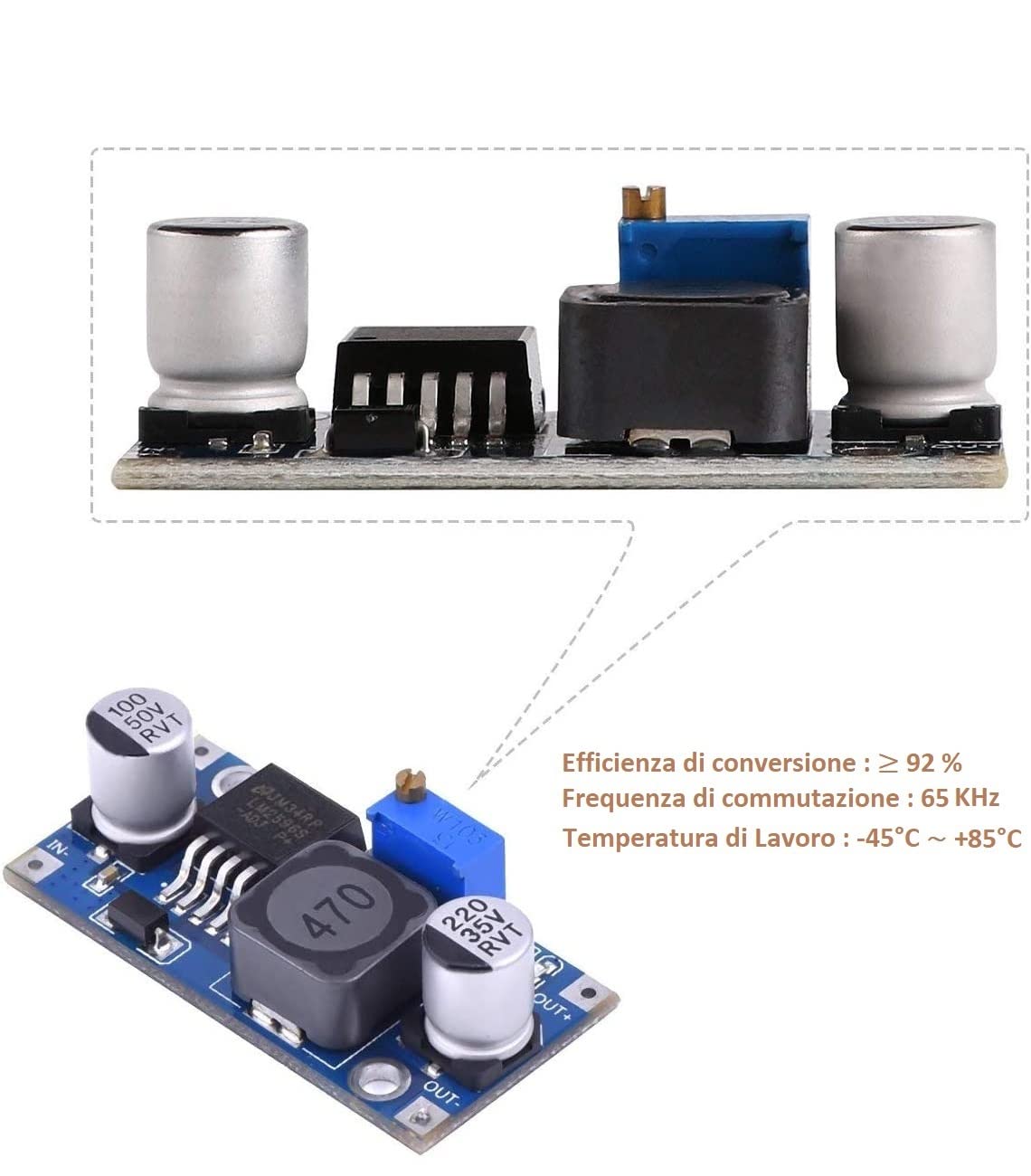 ATEC - 3 x DC/DC Step Down Converter IN:4-35V OUT:1,23-30V [3A Max] (LM-2596-S (3Pz))