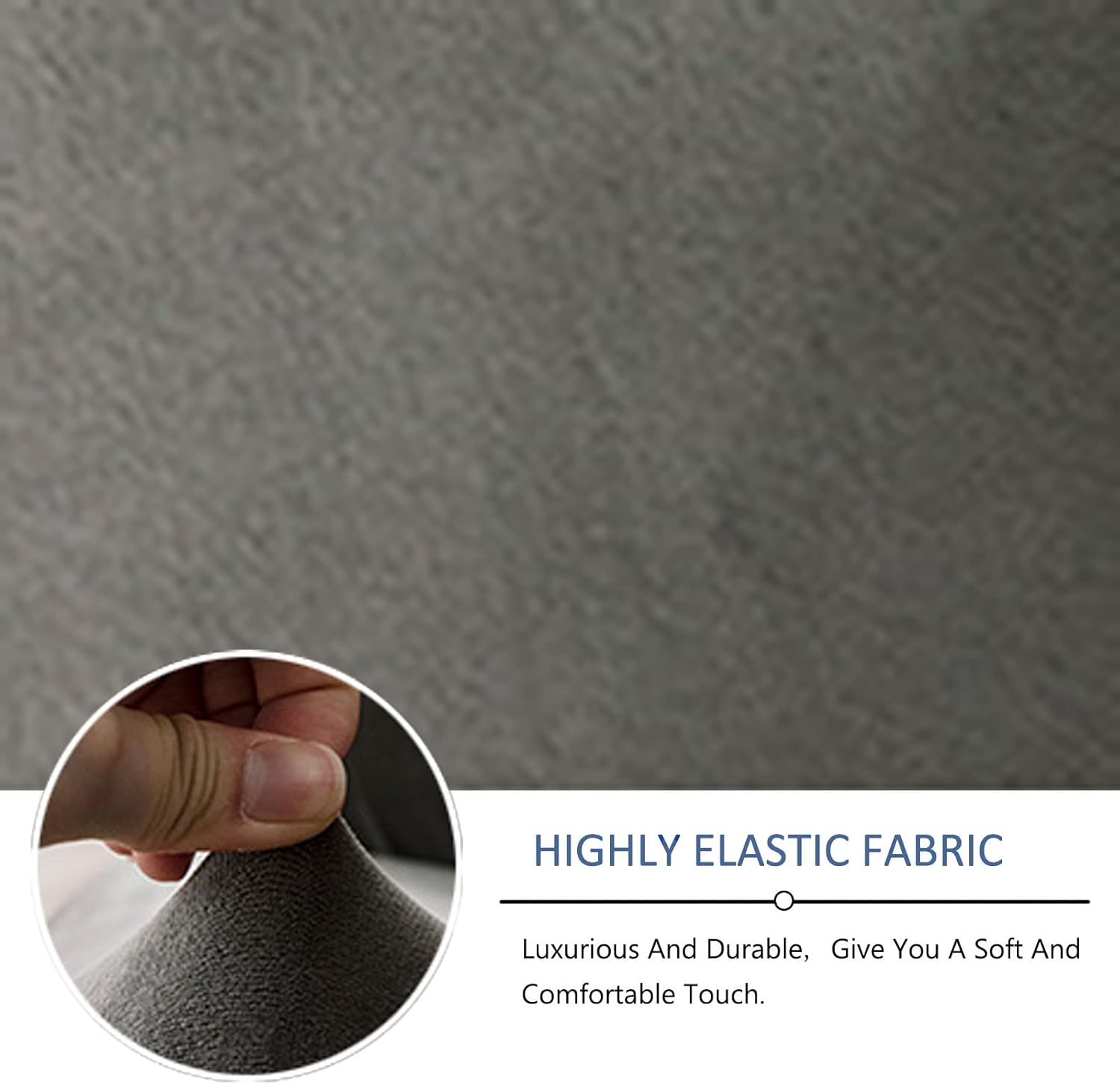 YOPOIY Polyester Washable Armchair Sofa Cover Removable Tub Chair Slipover High Stretch Club Chair Slipcover for Living Room Bar Counter Hotel -Black