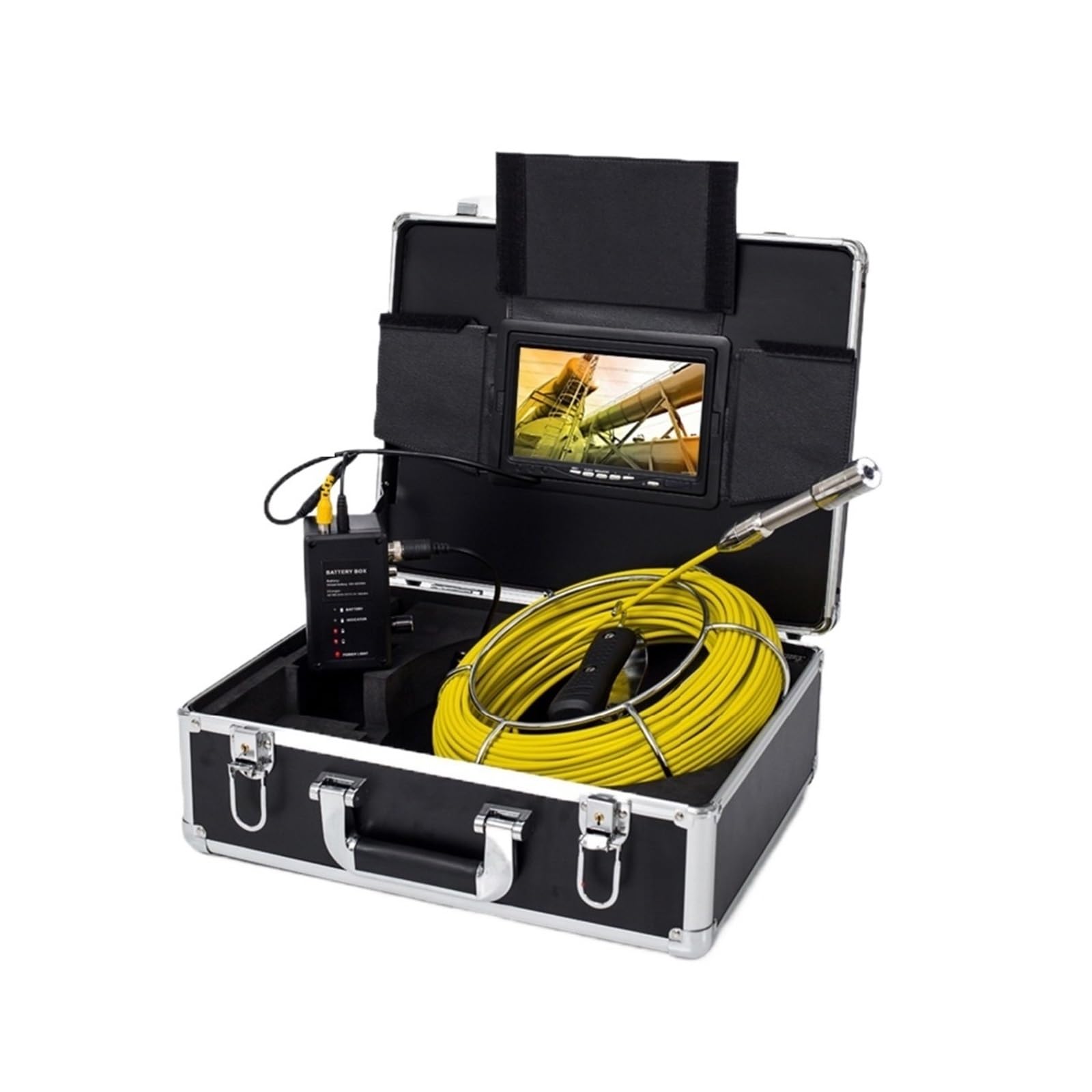 Kamera Inspekcyjna DVR/WiFi 20/30/50/100M Do Rur Monitor 7"/9" HD 1000TVL Wodoodporny IP68 Odpływ Kanalizacja Przemysłowy Endoskop Dobra Jakość Obrazu(200 m,9-inch WiFi)