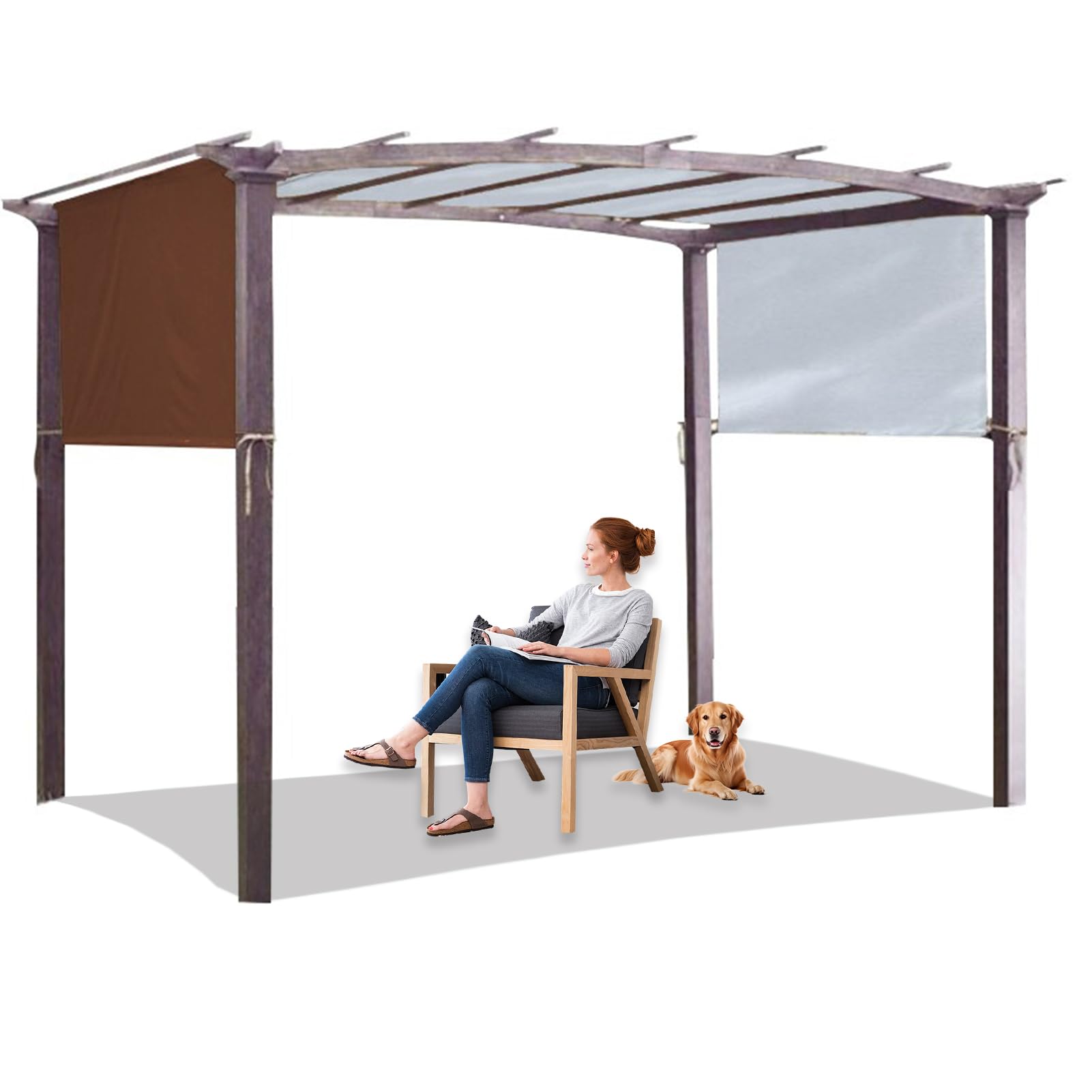Pergola rétractable pour terrasse auvent parfait pour repas de famille et barbecue extérieur