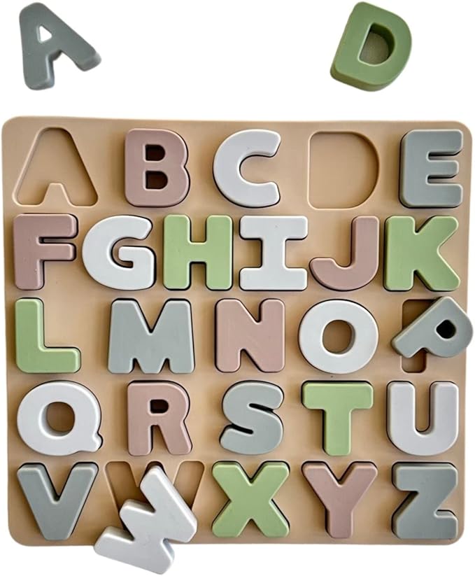 Puzzle de Silicone Alfabeto para Bebes 6 Meses