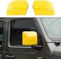 Vista 8 de CheroCar Fundas de espejo lateral para JL, accesorios exteriores para Jeep Wrangler JL JLU y Jeep Gladiator JT 2018-2025 (morado)