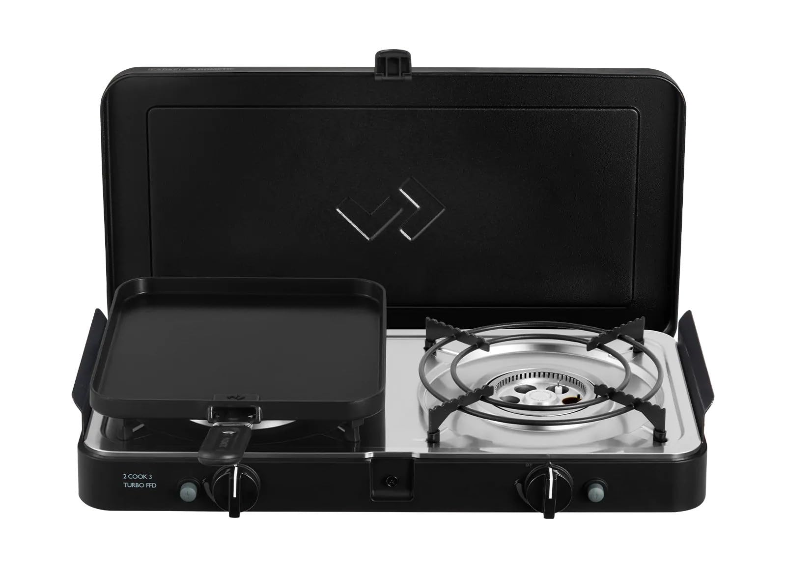 CADAC Gril de table Barbecue 2 Cook 3 Turbo Deluxe 30mBar Noir