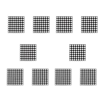 10PCS 8x8 Dot Matrix LED Display Module 1.9MM Matrix Lattice Common Anode Red Digital Tube DIY Kit