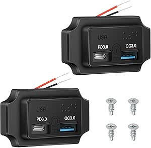 Linkstyle USB Ladebuchse Dual Port - QC3.0 & PD3.0 Für 12V/24V Fahrzeuge